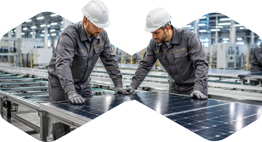 Solar power plant maintenance and servicing